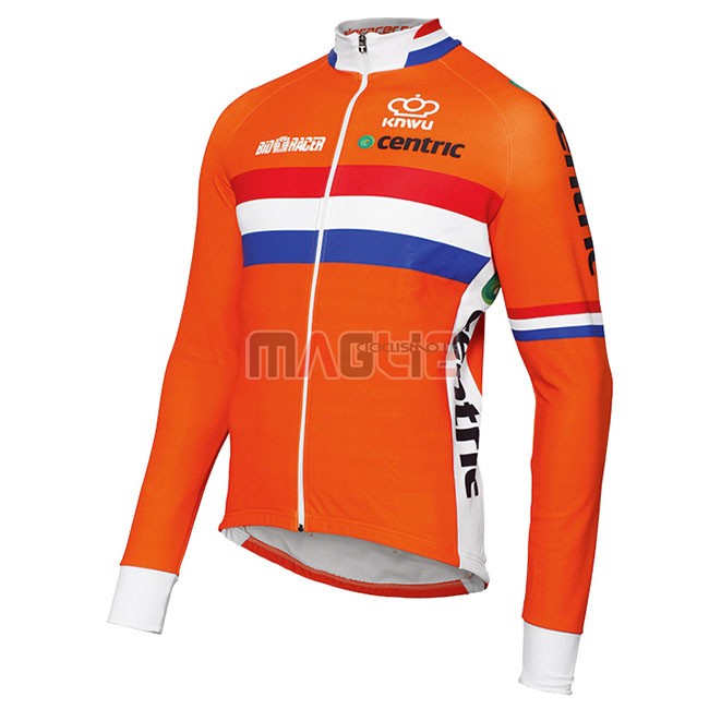 Maglia Paesi Bassi Manica Lunga 2017 Arancione